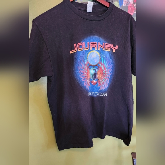 Tultex Other - Journey Freedom Tour 2022 Crew Black Shirt Band Tee Tultex Large